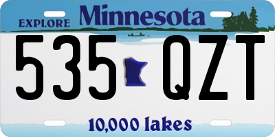 MN license plate 535QZT