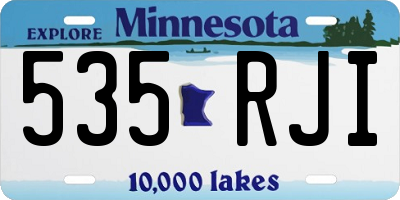 MN license plate 535RJI
