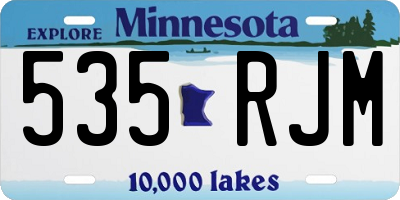 MN license plate 535RJM