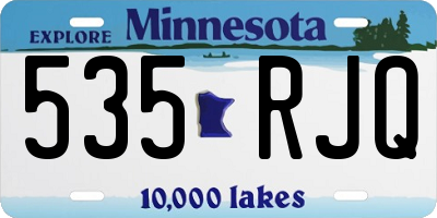MN license plate 535RJQ