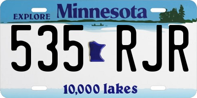 MN license plate 535RJR