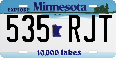 MN license plate 535RJT
