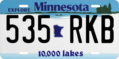 MN license plate 535RKB