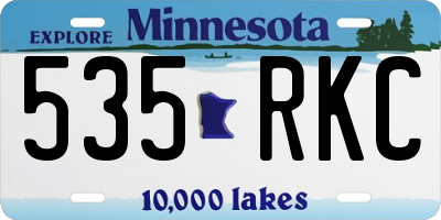 MN license plate 535RKC