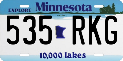 MN license plate 535RKG