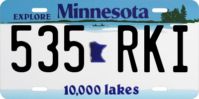 MN license plate 535RKI