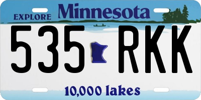 MN license plate 535RKK