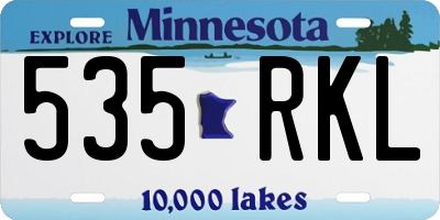MN license plate 535RKL