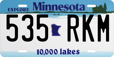 MN license plate 535RKM