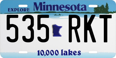 MN license plate 535RKT