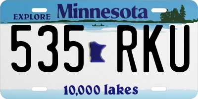 MN license plate 535RKU