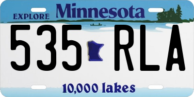 MN license plate 535RLA