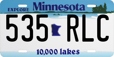 MN license plate 535RLC