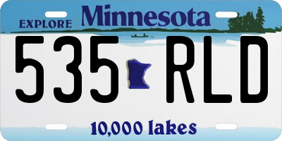 MN license plate 535RLD