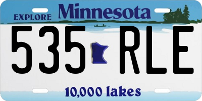 MN license plate 535RLE