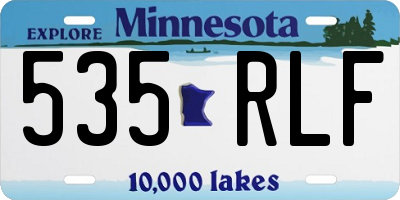 MN license plate 535RLF