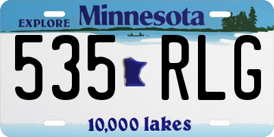 MN license plate 535RLG