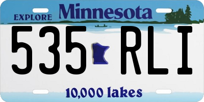 MN license plate 535RLI