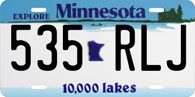 MN license plate 535RLJ