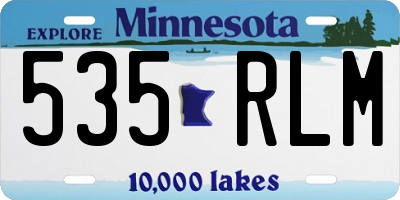 MN license plate 535RLM