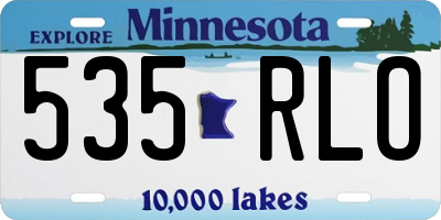 MN license plate 535RLO