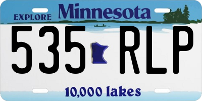 MN license plate 535RLP