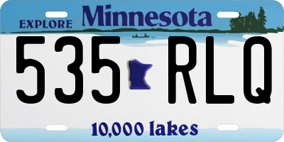 MN license plate 535RLQ