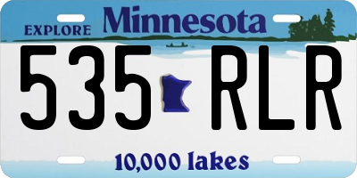 MN license plate 535RLR