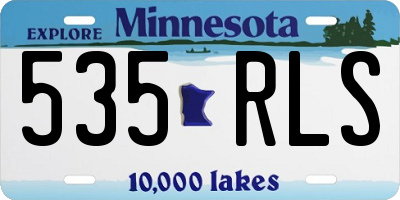 MN license plate 535RLS