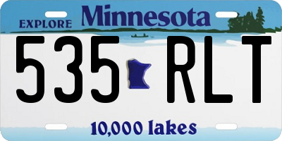 MN license plate 535RLT