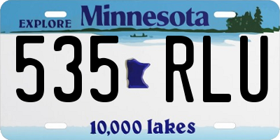MN license plate 535RLU