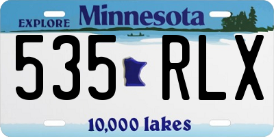 MN license plate 535RLX