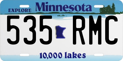 MN license plate 535RMC