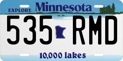 MN license plate 535RMD