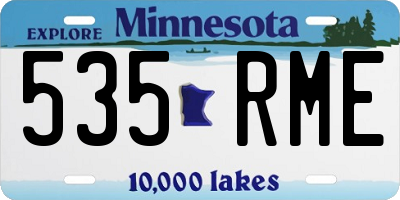 MN license plate 535RME