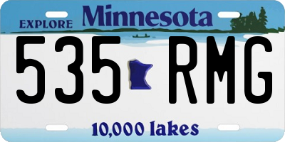 MN license plate 535RMG
