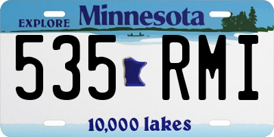 MN license plate 535RMI