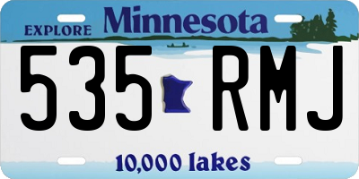 MN license plate 535RMJ