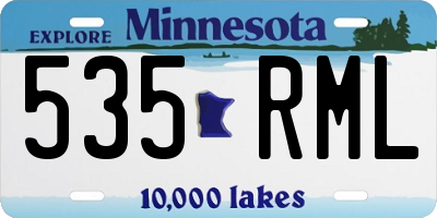 MN license plate 535RML