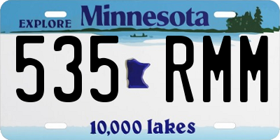 MN license plate 535RMM