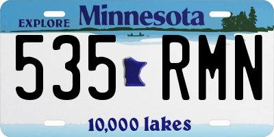 MN license plate 535RMN