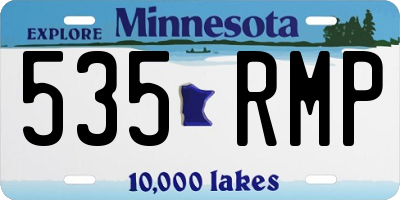 MN license plate 535RMP
