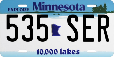 MN license plate 535SER