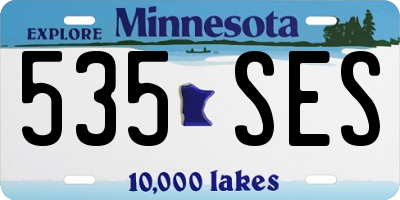 MN license plate 535SES