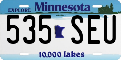 MN license plate 535SEU