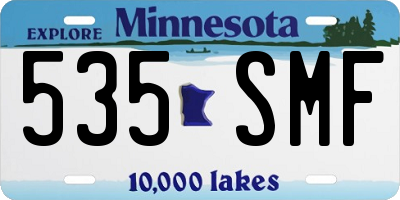 MN license plate 535SMF