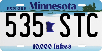 MN license plate 535STC