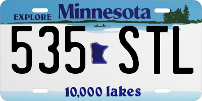 MN license plate 535STL