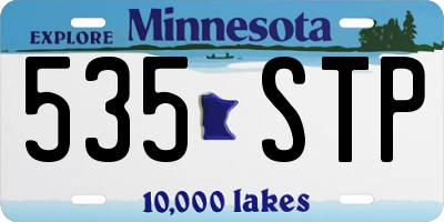 MN license plate 535STP