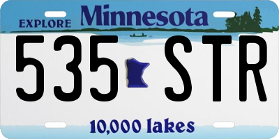 MN license plate 535STR